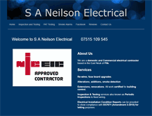 Tablet Screenshot of neilson-electrical.co.uk